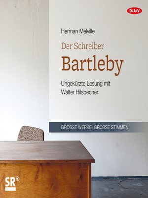 cover image of Der Schreiber Bartleby
